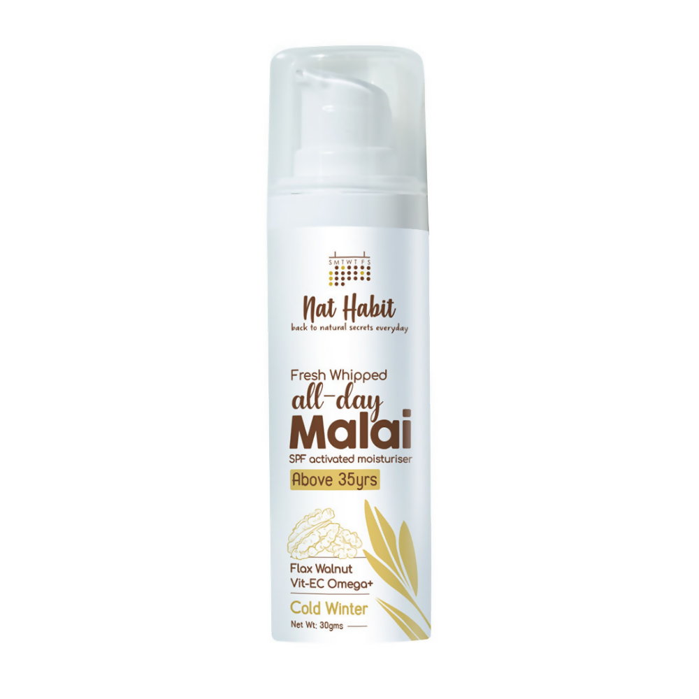 Nat Habit Flax Walnut Malai Face Moisturizer
