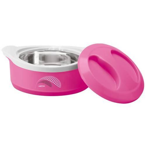 Milton New Marvel 2500 Inner Steel Casserole For Roti/Chapati - Pink Color Hover Image