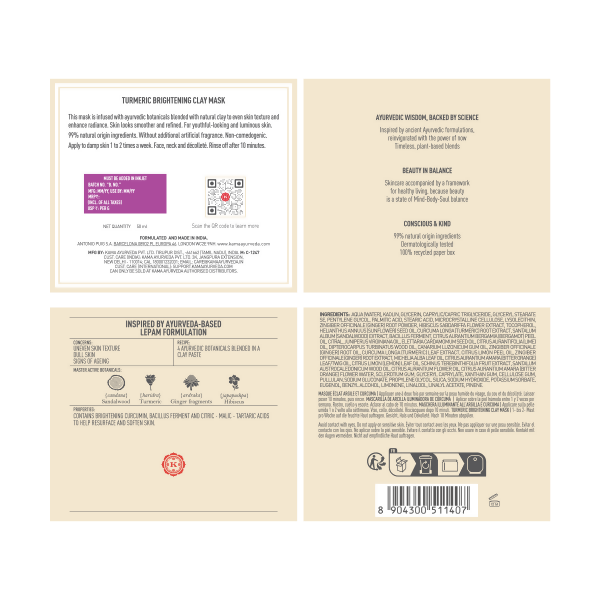 Kama Ayurveda Vanasara Turmeric Brightening Clay Mask