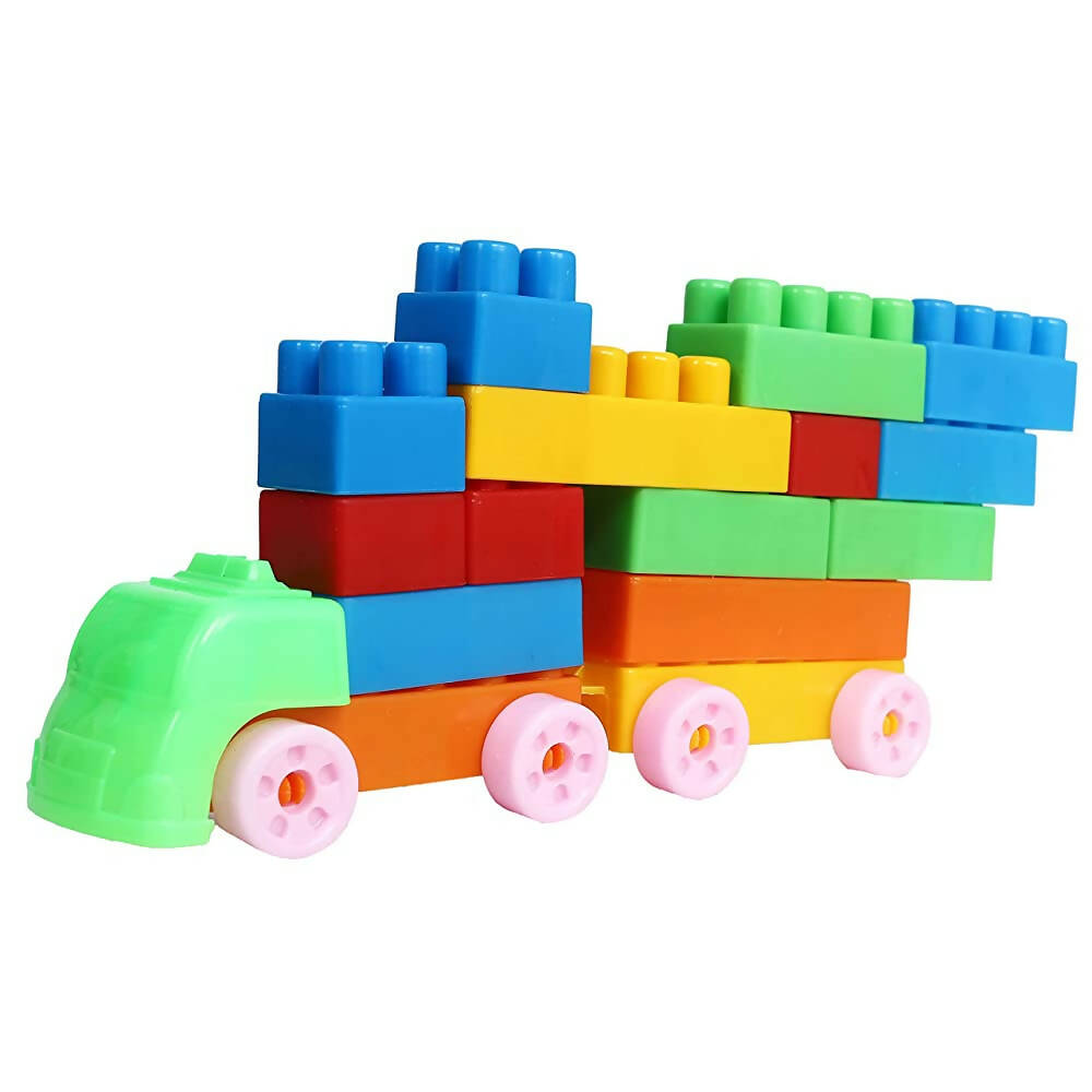 Kipa 180 Pieces with Storage Container Multi Colored Educational Jumbo Learn and Play Building Blocks for Kids