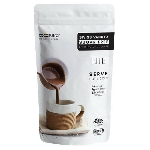 Cocosutra Lite - Sugar Free Drinking Chocolate Mix - Swiss Vanilla Hover Image