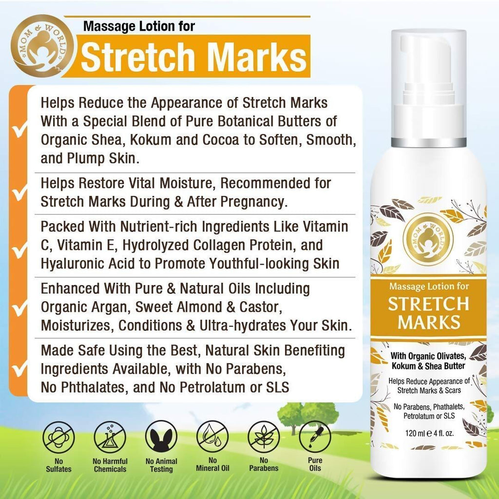 Mom & World Massage Lotion For Stretch Marks