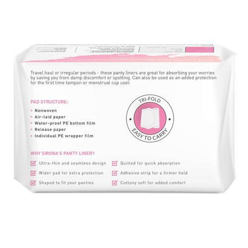 Sirona Dry Comfort Panty Liners Main Image