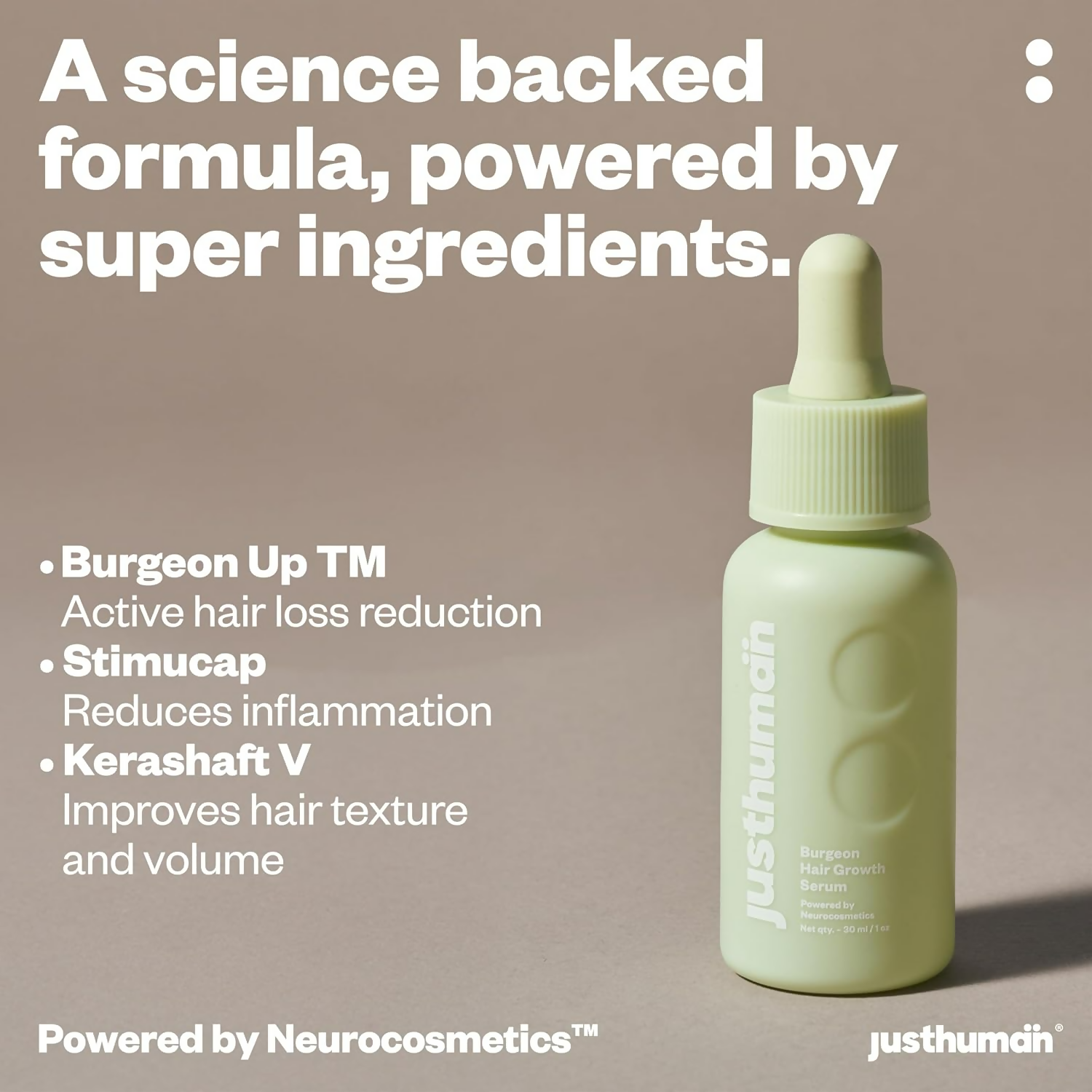 JustHuman Hair Serum For Hair Growth