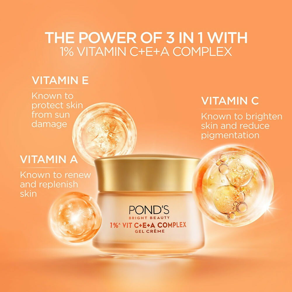 Ponds Bright Beauty 1% Vit C+E+A Gel Crème