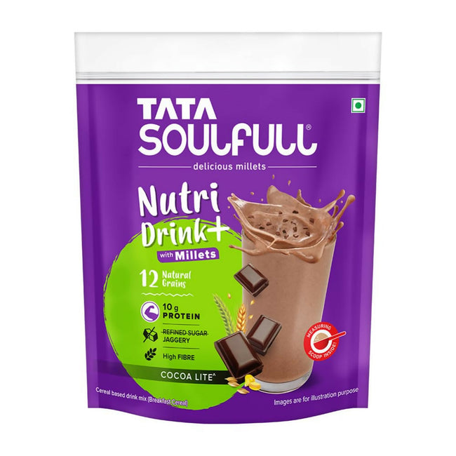 Tata Soulfull Nutri Drink+ With Millets - Cocoa Lite Flavor Hover Image