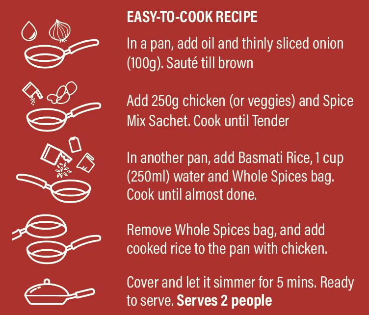 Uttam Spices Biryani Kit Restaurant like Taste