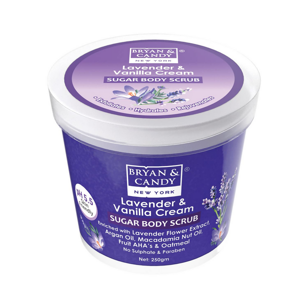 Bryan & Candy Lavender & Vanilla Cream Sugar Body Scrub