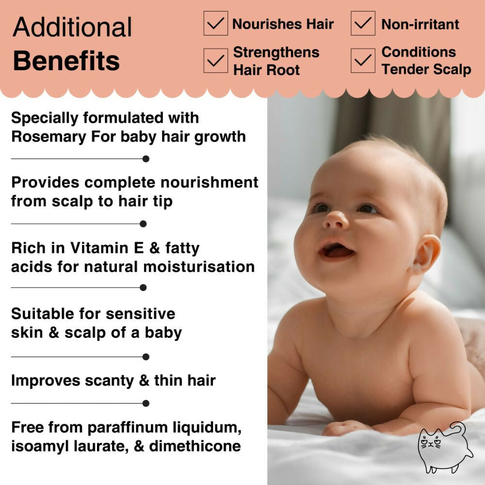 Soulflower Rosemary Lavender Baby Hair Oil