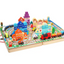 Nesta Toys Wooden Train Set with Building Blocks, Montessori Toys, City Building Toy, Cars & Vehicle Toys for Kids