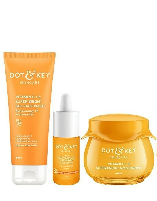 Dot & Key Vitamin C + E CSM (Cleanser, Serum, Moisturizer) Routine Combo