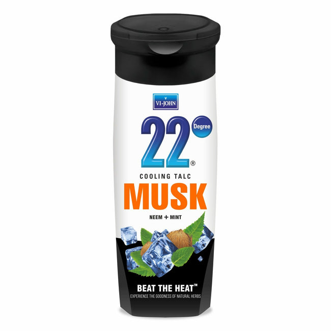 VI-JOHN 22 Degree Cooling Talc Beat the Heat Musk, Neem and Mint Hover Image