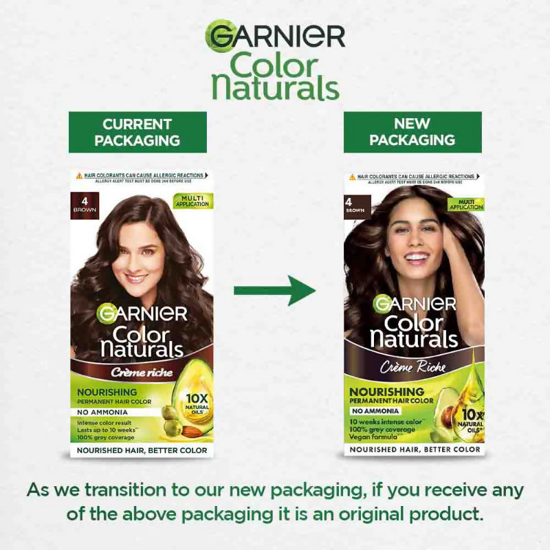 Garnier Color Naturals Crème Riche Hair Color - 4 Brown