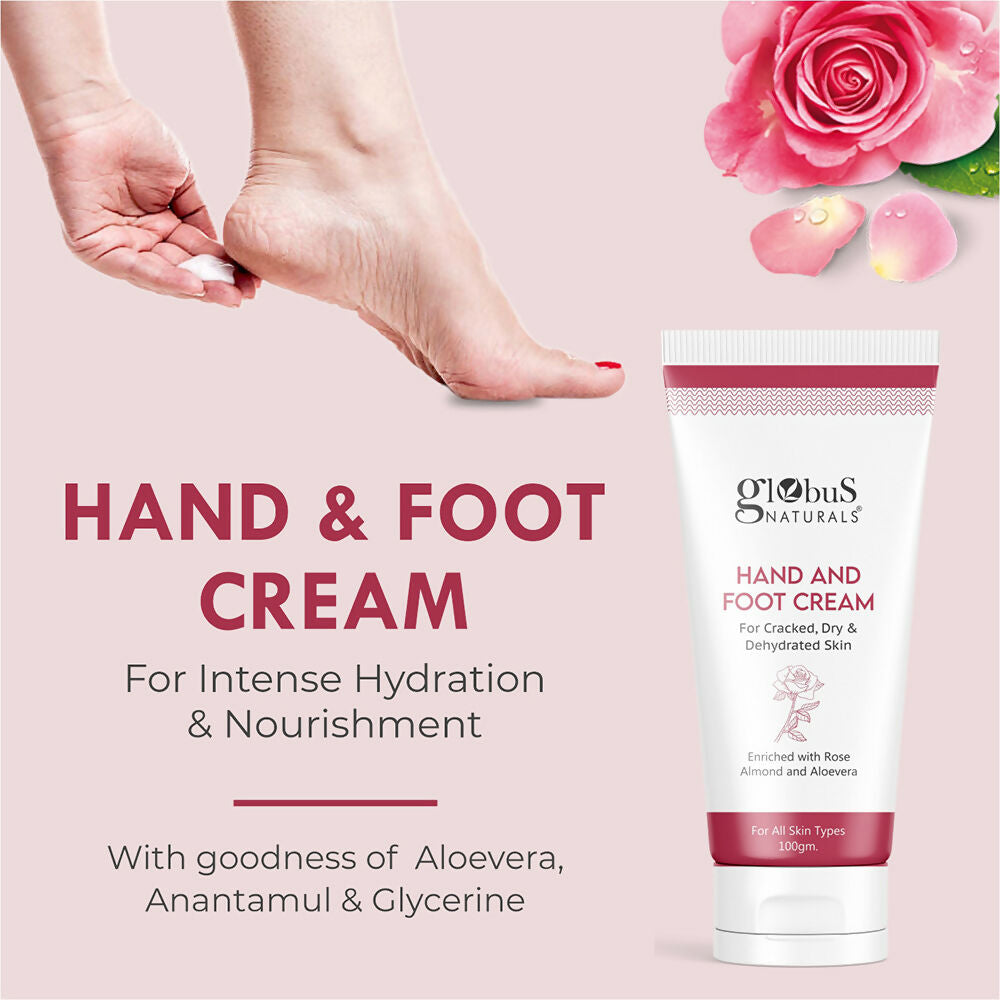 Globus Naturals Nourishing Hand & Foot Cream, On The Go Hydration