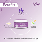 Bake 2% Kojic Acid Lavender Lip Scrub For Dark Lips & Pigmentation