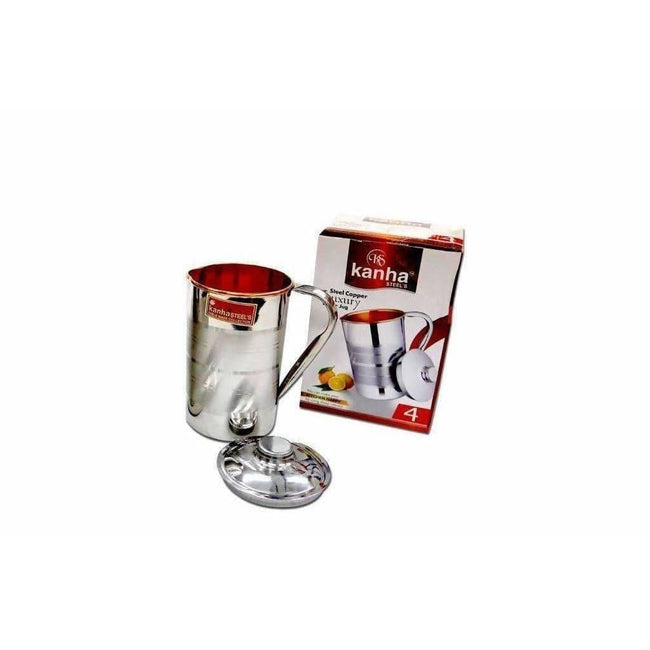 Kanha Stainless Steel Copper Jug With Lid Main Image