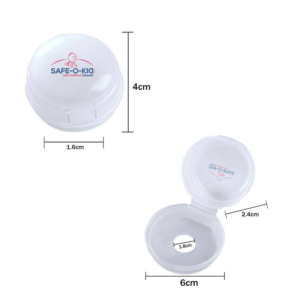 Safe-O-Kid Gas Stove Knobs Translucent Guards for Indoor Baby Safety Set of 2 Pcs