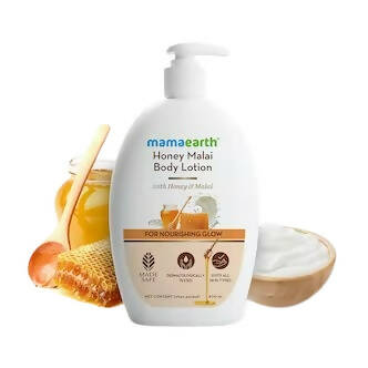 Mamaearth Honey Malai Body Lotion with Honey & Malai for Nourishing Glow Main Image