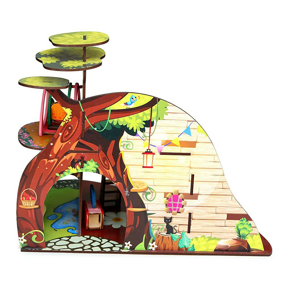 Webby Tree Troopers A Forest Hideout All Side Play Doll House for Kids