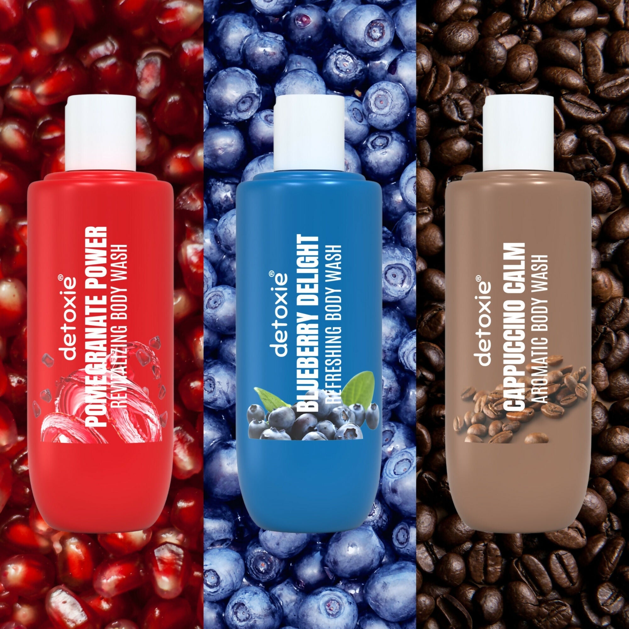 Detoxie Fruit-Infused Body Wash & Loofah Combo