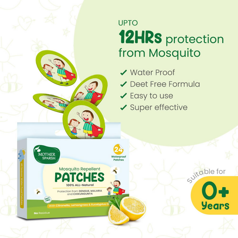 Mother Sparsh Baby Mosquito Repellent Patches Waterproof