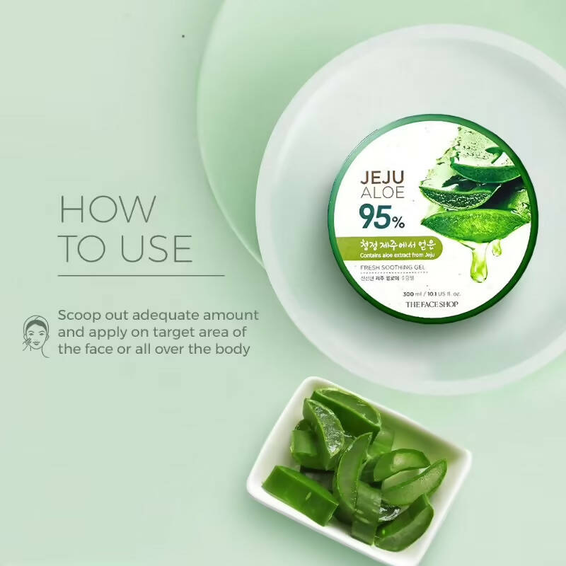 The Face Shop Jeju Aloe Fresh Soothing Gel - Korean Skincare