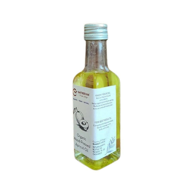 Satjeevan Organic Wood-Pressed Khubani Apricot Oil Main Image