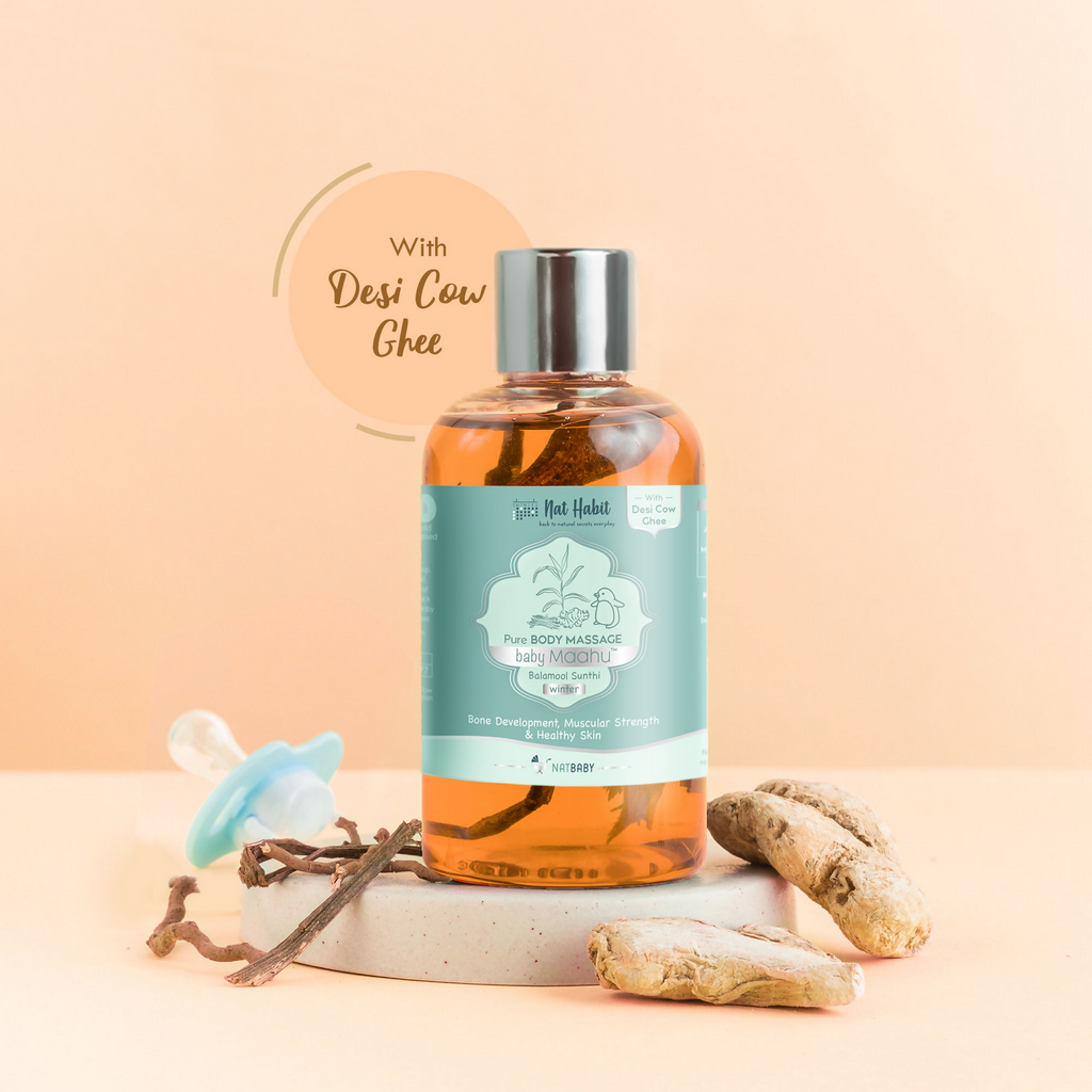 Nat Habit Balamool Sunthi Pure Baby Maah Baby Massage Oil