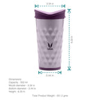 Vaya Drynk Stainless Steel Tumbler with Spill-Proof PediaSafe Lid - 350ml (Purple)