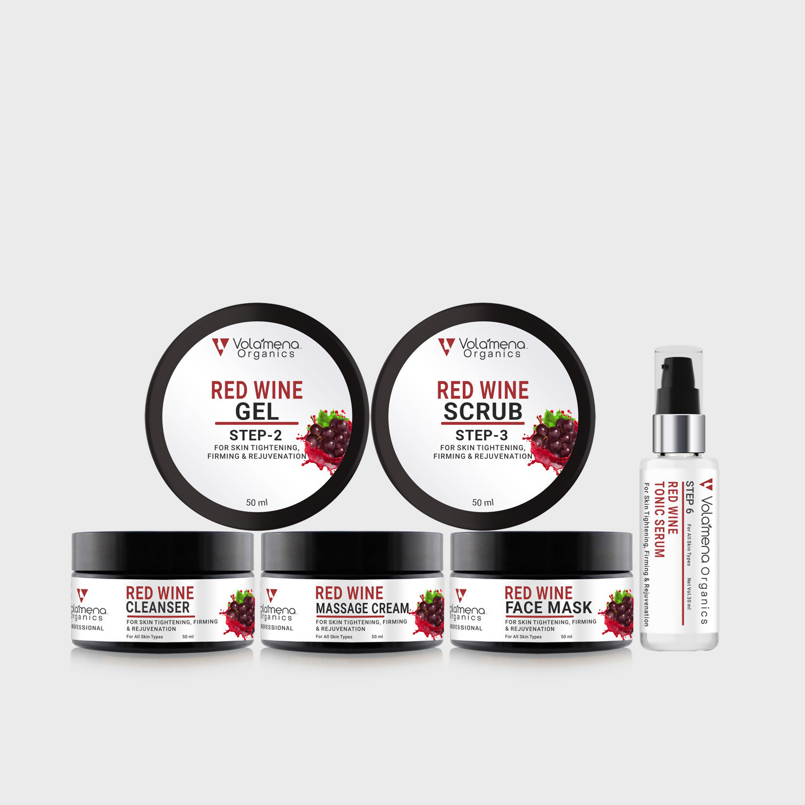 Volamena Organics Red Wine Facial Kit