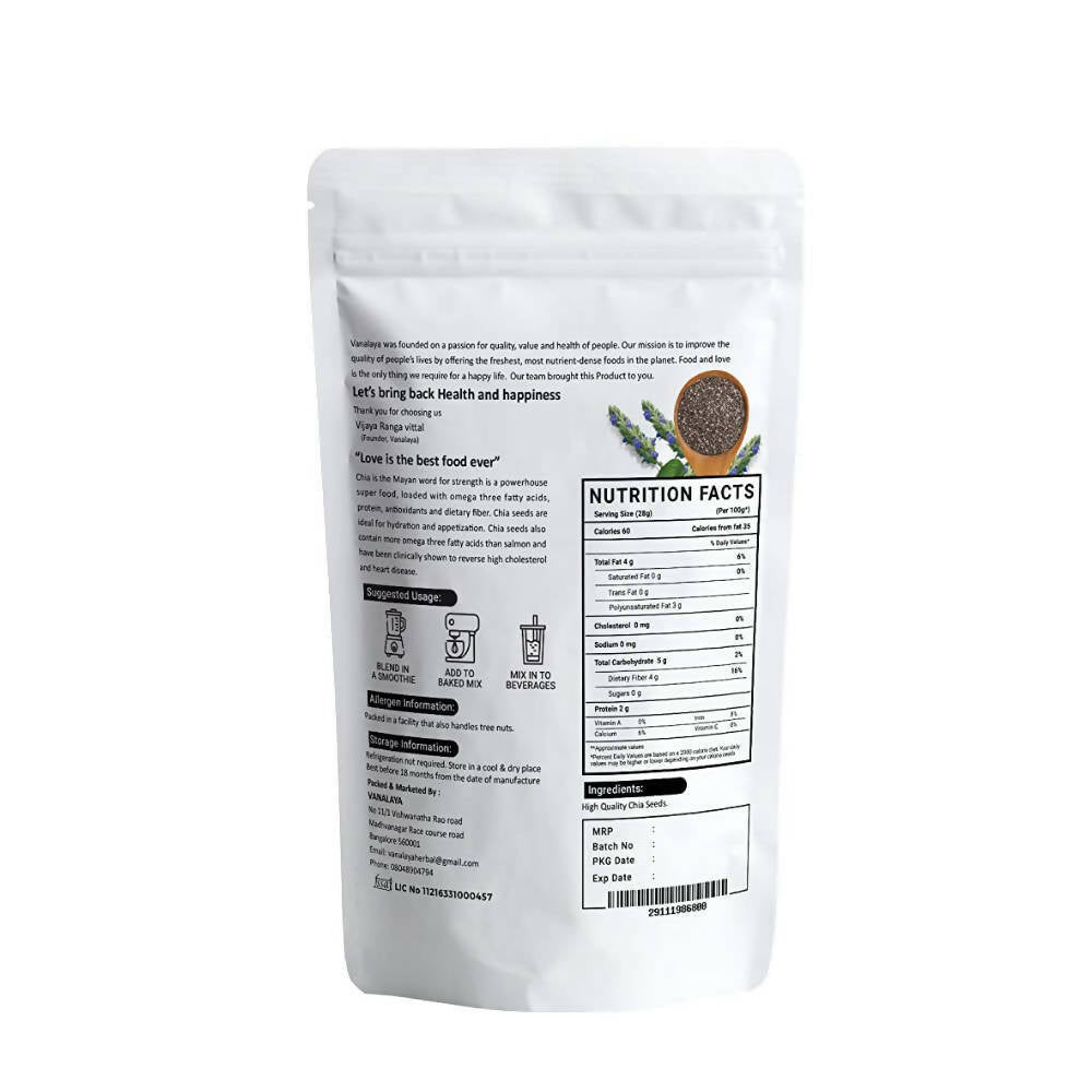 Vanalaya Organic Chia Seeds