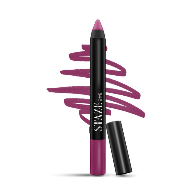 Staze 9 To 9 Pout On Matte And Smudgeproof Lip Crayon - 12 Fine Wine Main Image
