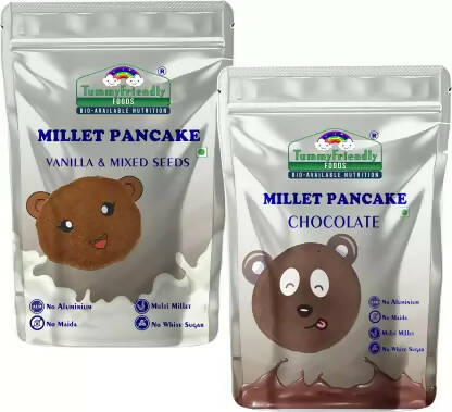 TummyFriendly Foods Millet Pancake Mix Combo - Chocolate, Seeds Healthy Breakfast Hover Image