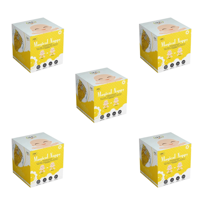 AHC Magic Colour Changing Ultra Soft In Duck Design Cloth Diaper Nappy Hover Image