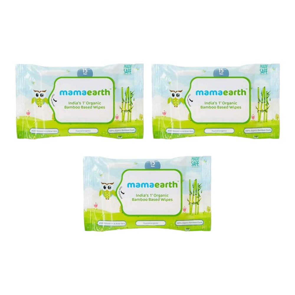 Mamaearth India's 1st Organic Bamboo Based Wipes