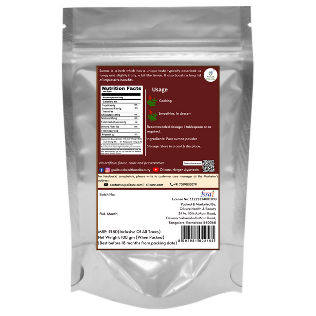 Nxtgen Ayurveda Sumac Powder Main Image