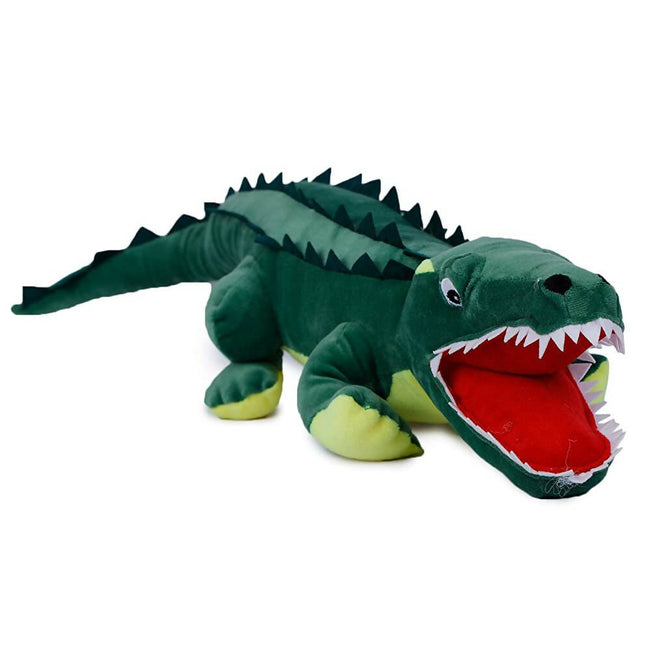 Webby Soft Crocodile with Open Mouth Stuffed Animal Plush Green Toy - 72 cm Hover Image