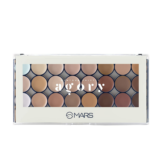 MARS Cosmetics 24 Shade Agory Cream Contour Palette With Brush - Shade-02 Hover Image
