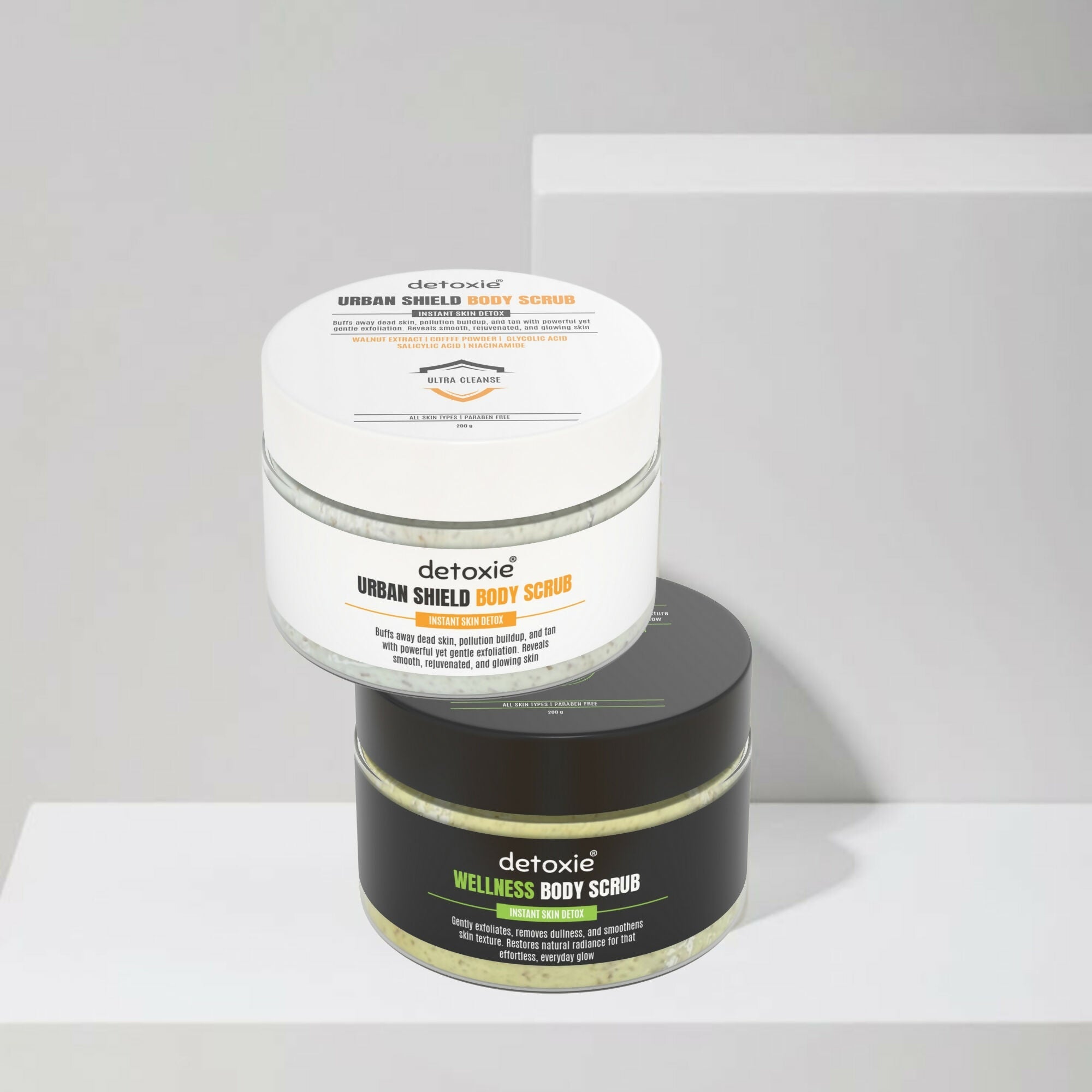 Detoxie Body Scrubs Combo- Urban Shield & Wellness