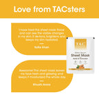TAC - The Ayurveda Co. Ubtan Serum Sheet Mask | with Sandalwood, Saffron & Turmeric