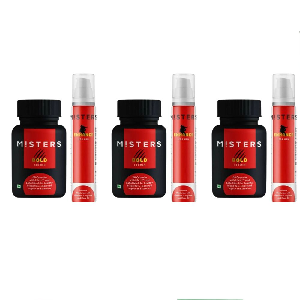 Misters Bold With Libiza & Enhance Intimate Moisturizer Cream Combo
