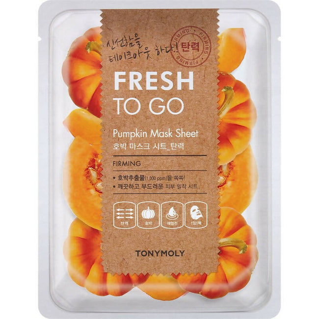 Tonymoly Fresh To Go Pumpkin Mask Sheet Firming - Korean Skincare Hover Image