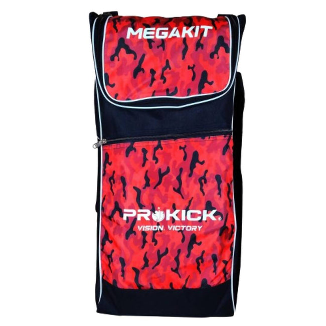 Prokick Megakit Duffle Backpack Cricket Kitbag (Black/Red Camouflage) Hover Image