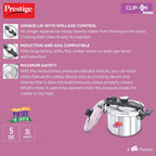 Prestige Stainless Steel Clip On Pressure Cooker