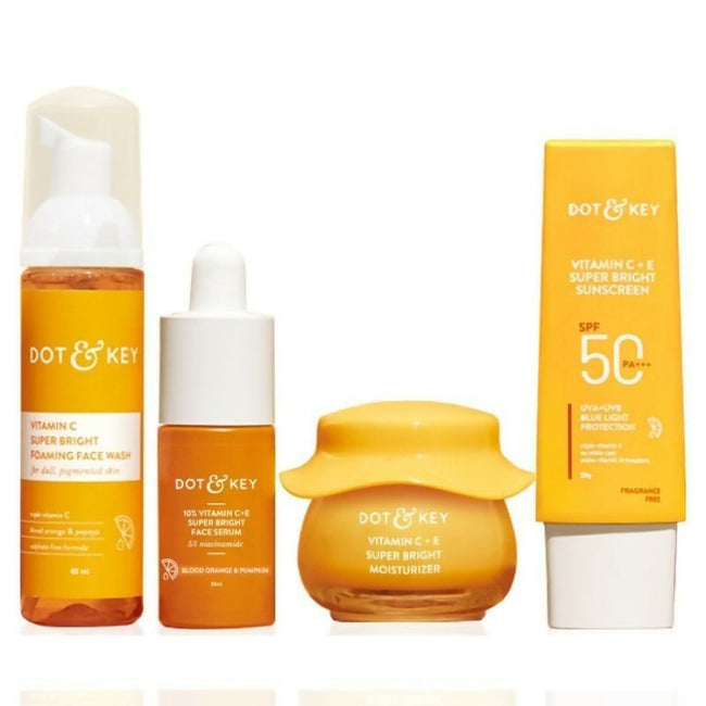 Dot & Key CSMS (Cleanser, Serum, Moisturizer, Sunscreen) Vitamin C Combo Hover Image