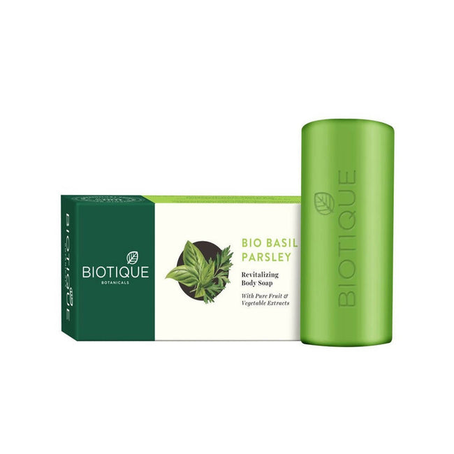 Biotique Advanced Ayurveda Bio Basil & Parsley Revitalizing Body Soap Main Image