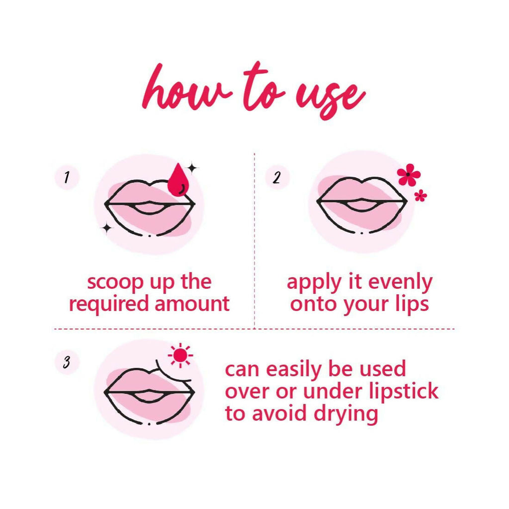 Plum Candy Melts Vegan Lip Balm Red Velvet Love For Dry & Chapped Lips, Natural SPF with Vitamin A