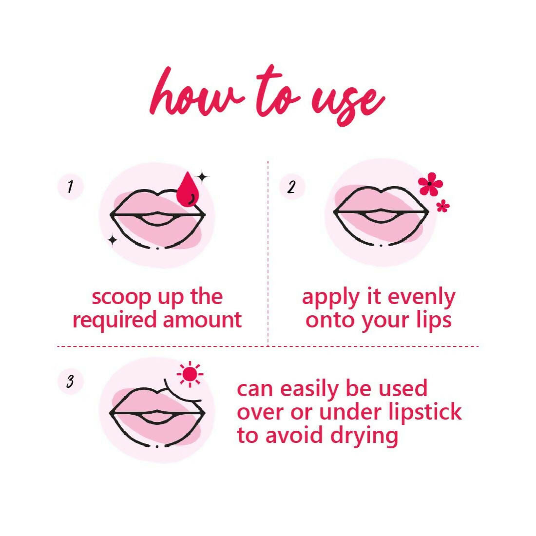 Plum Candy Melts Vegan Lip Balm Red Velvet Love For Dry & Chapped Lips, Natural SPF with Vitamin A