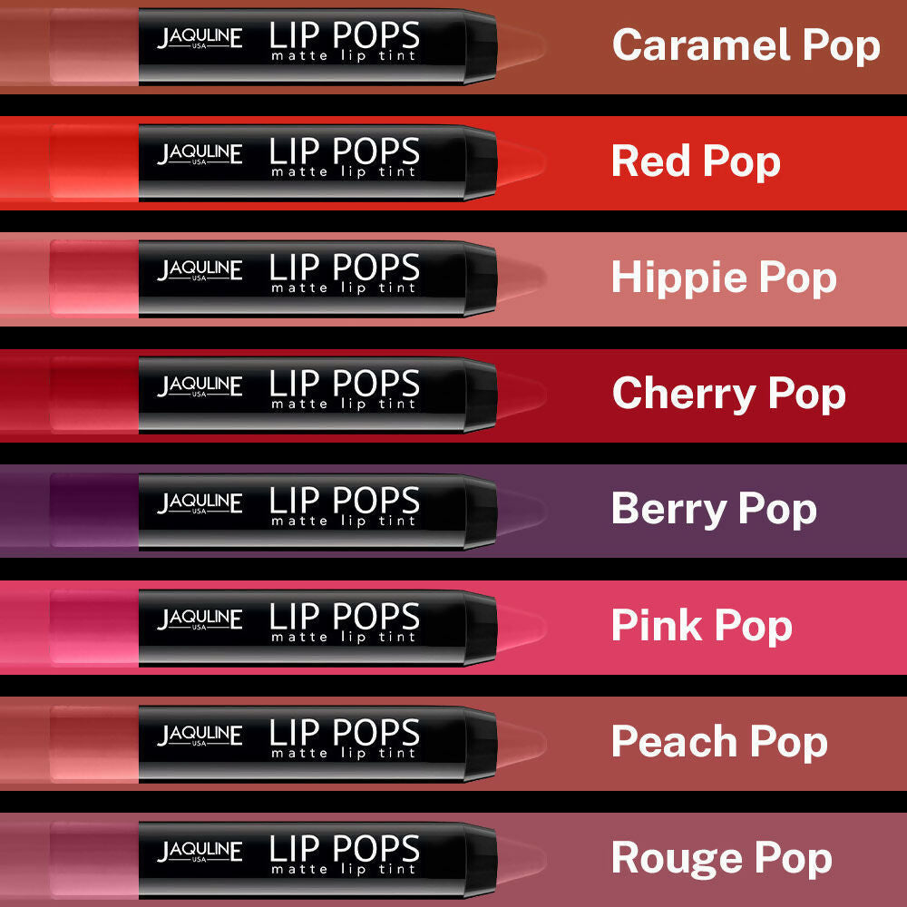 Jaquline USA Lip Pops Matte Lip Tint - Red Pop 02