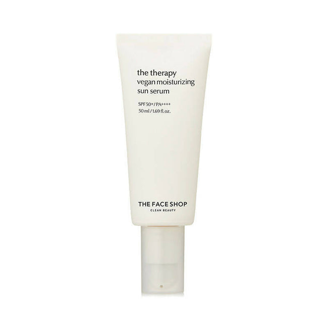 The Face Shop The Therapy Vegan Moisturizing Sun Serum SPF 50+ - Korean Skincare Hover Image